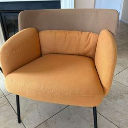 Modern Ochre Accent Chair