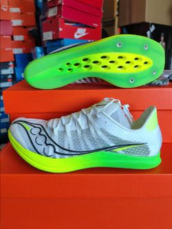Saucony Terminal VT Slime Green Track and Field Spike Shoes Super Running 8.5