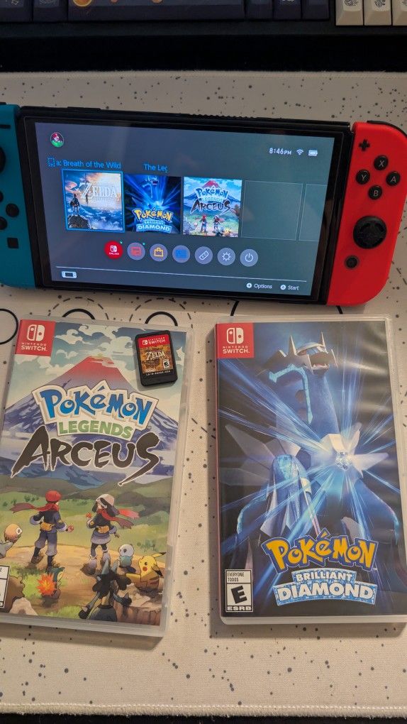 64 Gb Nintendo Switch Oled And 3 Games Local Only