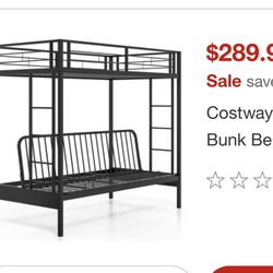 White Futon Bunk Bed
