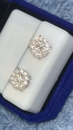 Diamond Earrings Vs D Milor Italian Sterling Silver