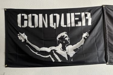 Conquer Flag for Arnold Wall Flag 3x5FT  