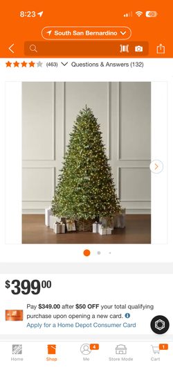 Home Decorators Collection 7.5 ft. Eastcastle Balsam Fir LED Pre-Lit Artificial Christmas Tree