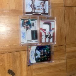 3 Autos And 2 Patches Good Condition All Panini 