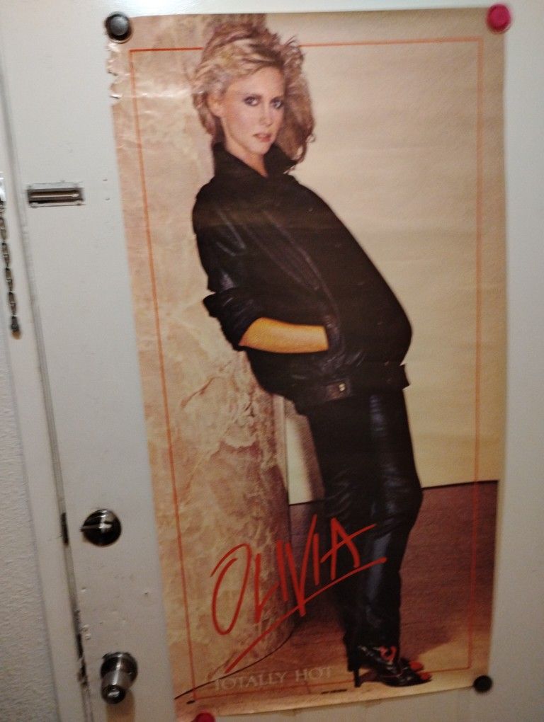 Olivia Newton John Vintage Original Store Promo Poster