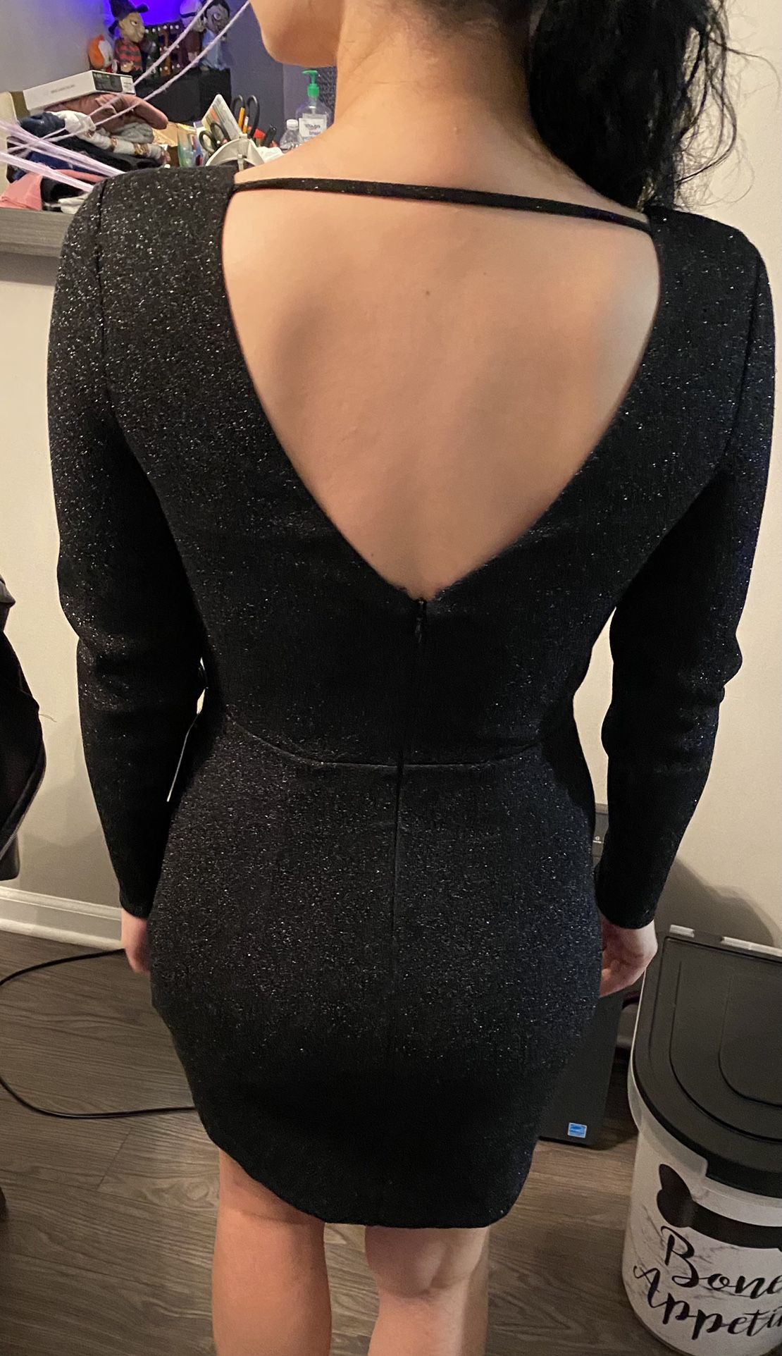 Express Women’s Black Sparkle Dress