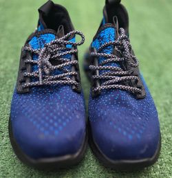 Suadex Men's Blue & Black Steel Toe Safety Sneakers (Size 7)