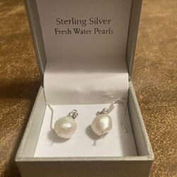 Sterling Silver Baroque Pearl 