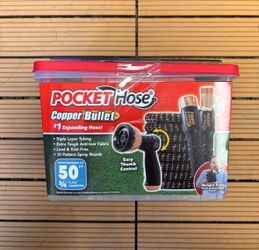 Pocket Hose Copper Bullet 50 ft Expanding Hose