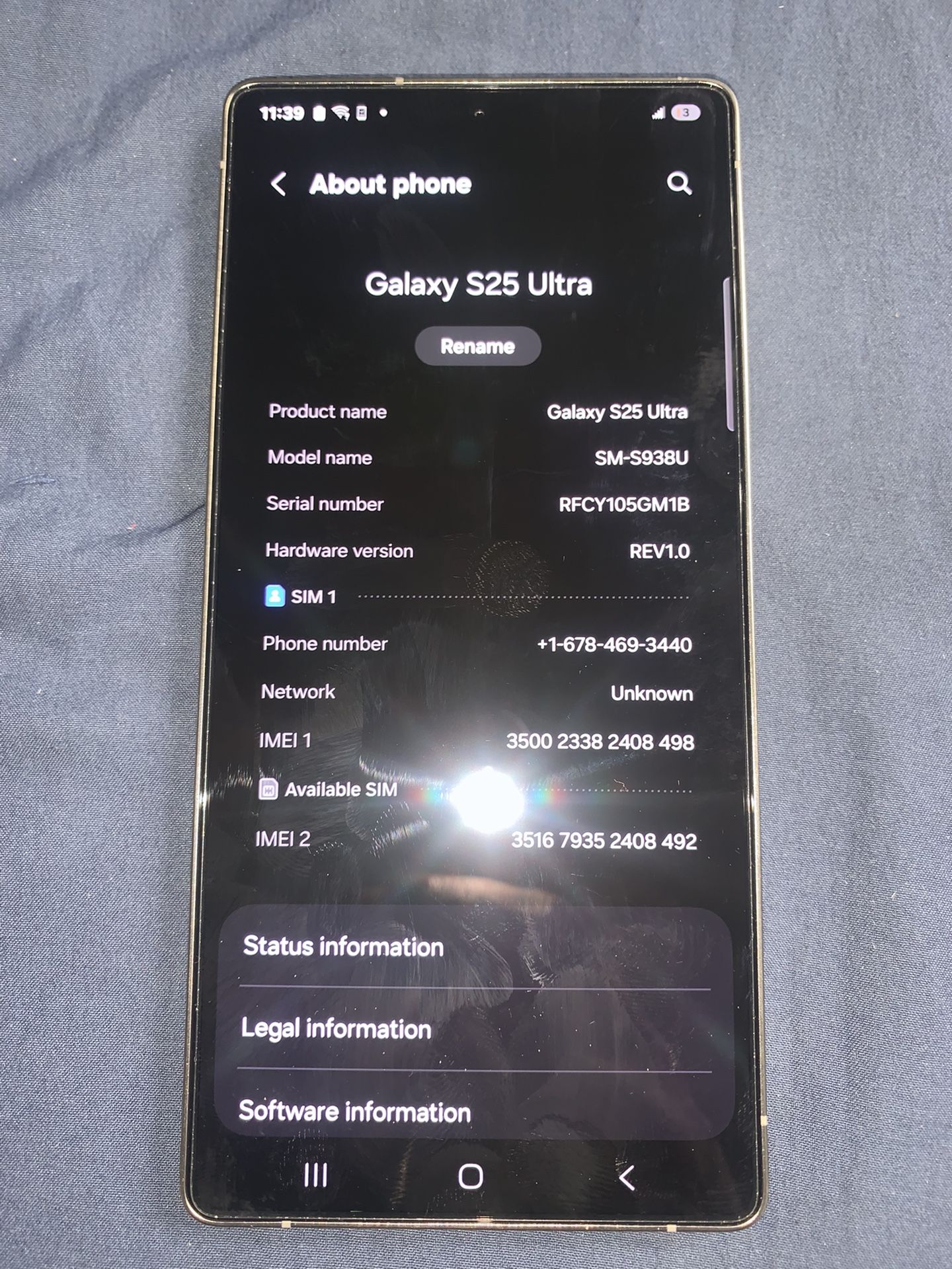 Unlocked Samsung Galaxy S25 Ultra 256gb