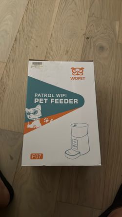 WOpet Automatic Pet Feeder WiFi Cat Feeder Remote Control丨Patrol Model: F07 Pro