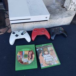 $300! No $400! G Story Monitor that $250! Firm. So $300! 3 Control original. 4 Great Games. 2020 Xbox One S 1000GB. Trade are welcome
