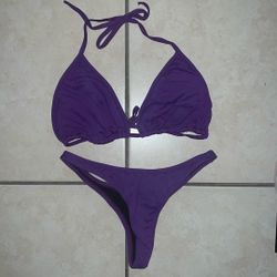 Purple Brazilian Thong Bikini size Small $5 from Brazil 