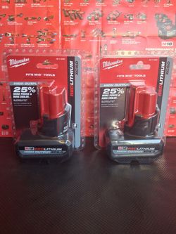 MILWAUKEE M12 12V LITHIUM-ION XC HIGH OUTPUT 5.0 AH BATTERY