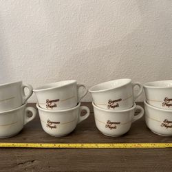 8 Ipa Italy Saquella Caffe Demitasse Espresso Napoli Coffee Cups