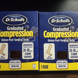 Dr. Schools Compression Socks. 2 Pair 20-30mmHg