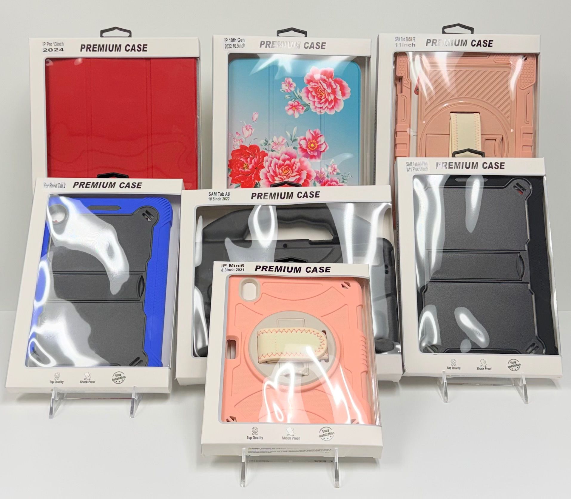 Case and Screen Protector Bundle for iPads and tablets