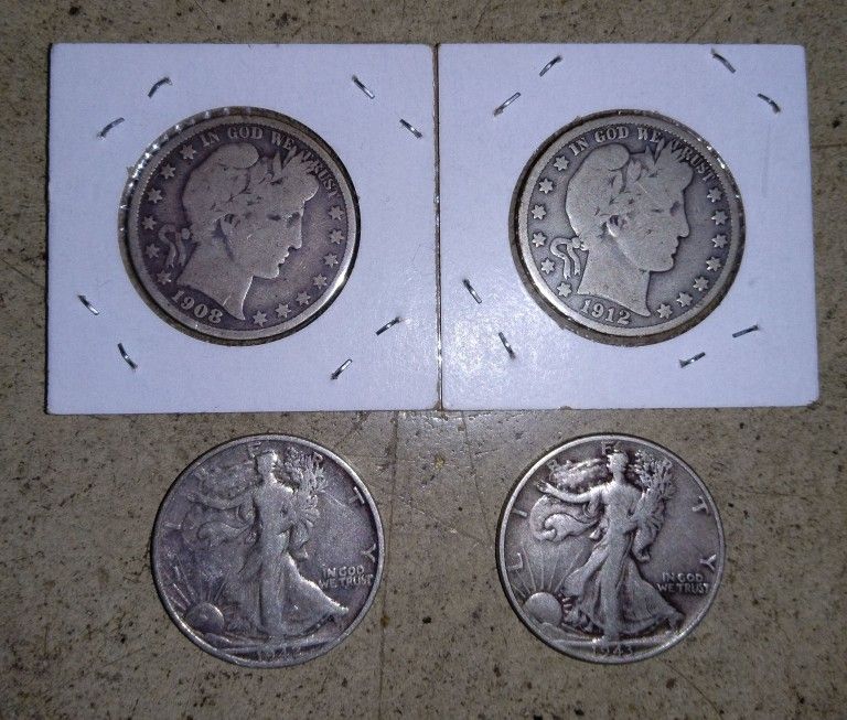 Silver Coins (4 Total)