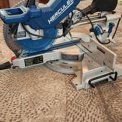 Hercules 12 Imch Sliding Chop Saw  ( Amazing ) Used For 1 Project  Comes With Rolling Stand ( Unopened)