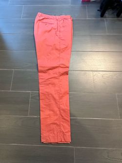 J. Crew Classic Slim Chino Khaki’s in Brick Red Size 34/32