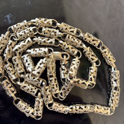 10k gold barrel chain
