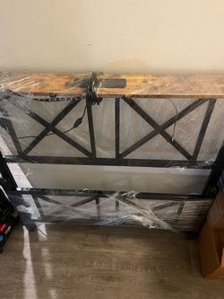 Twin bed head and footboard