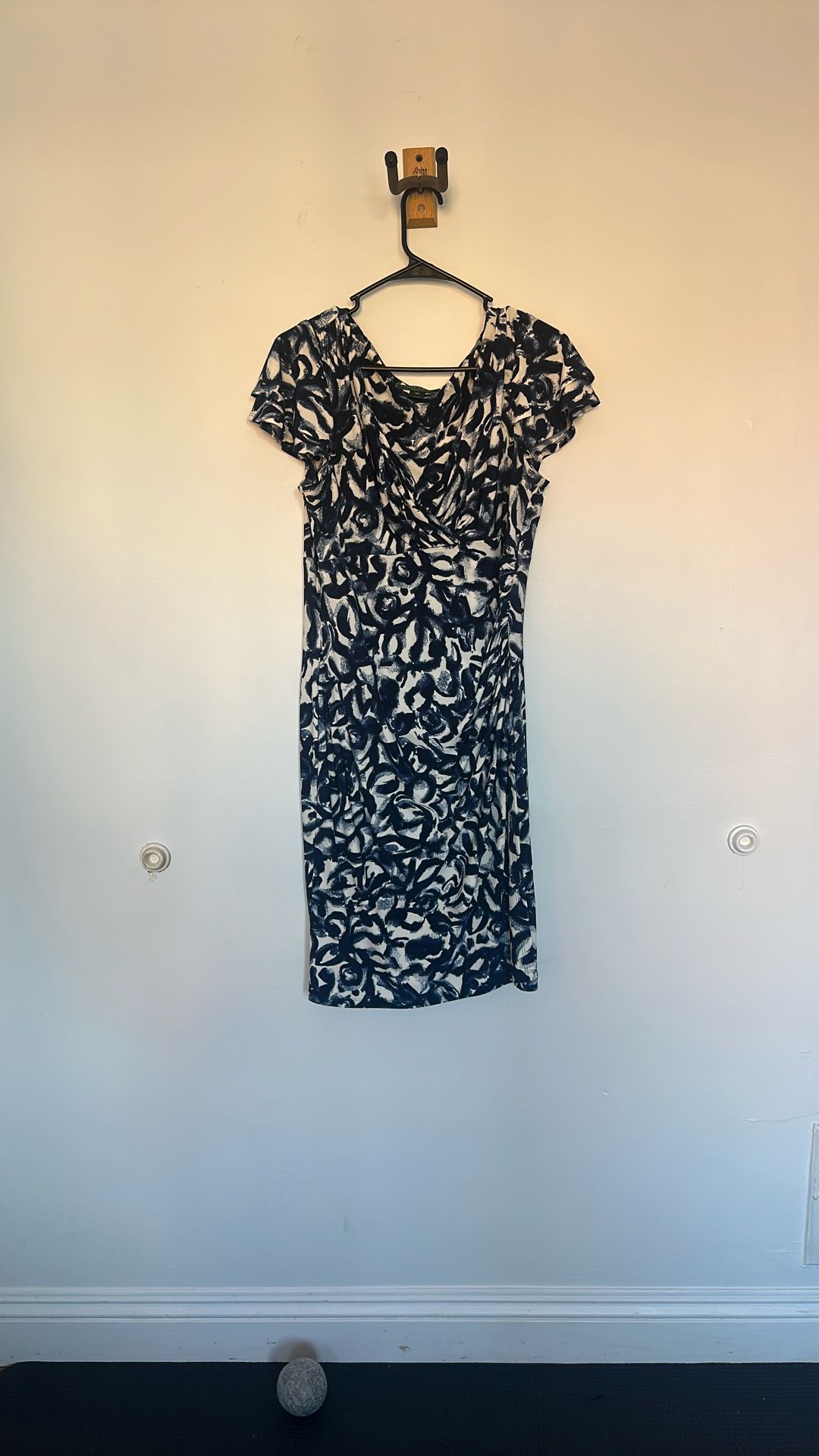 Ralph Lauren Blue And White Dress Size 14