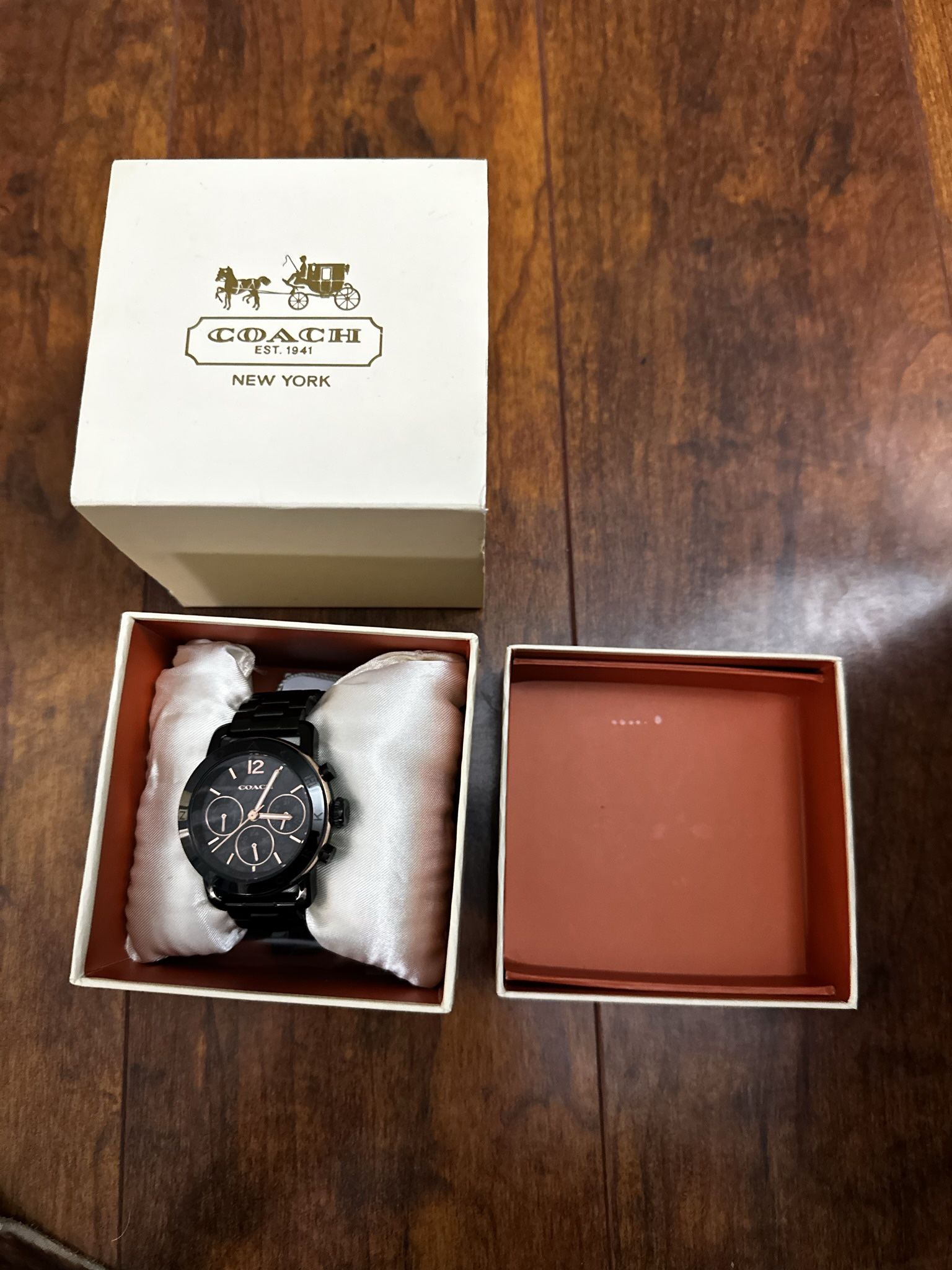 Women's COACH Watch (Black/Rose Gold)