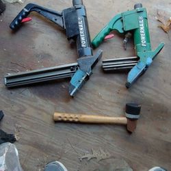 Wood floor nail guns