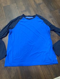 Men’s Blue Long Sleeve Active Dri Fit Shirt Size 2x #7