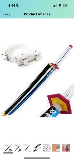 Demon Slayer Sword ( Giyuu) Bamboo Cosplay Sword
