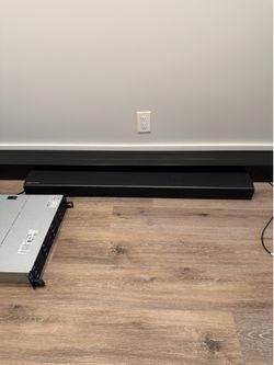 Samsung Harman Kardon HW-Q90R Dolby Atmos Soundbar System w/ Subwoofer + Rear Speakers — Speaker Stands Included Free