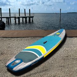 BODY GLOVE CLASSIC, INFLATABLE SUP STAND UP PADDLE BOARD, NEW, WITH ELECT PUMP