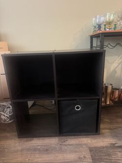 Black Cube Organizer Shelf