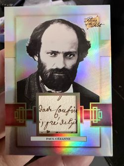 PAUL CÉZANNE AUTHENTIC HANDWRITTEN RELIC – REFRACTOR