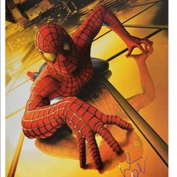 Willem Dafoe Autographed 2002 Spider-Man Original 27x40 D/S Advance Movie Poster