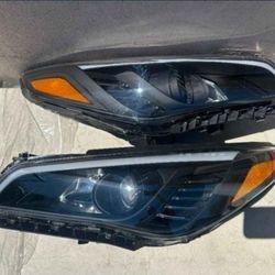 15-17 Hyundai Sonata Projector Headlights Luces Focos Micas Faros Faroles Headlamps