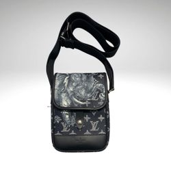 Louis Vuitton Limited Savane Monogram Elephant Chapman Messenger BB Encre