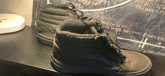Black High top vans (No box)