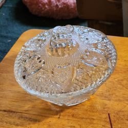 Vintage Large Glass Lidded Candy bowl From the 1950s. Excellent condition Pick up only.
