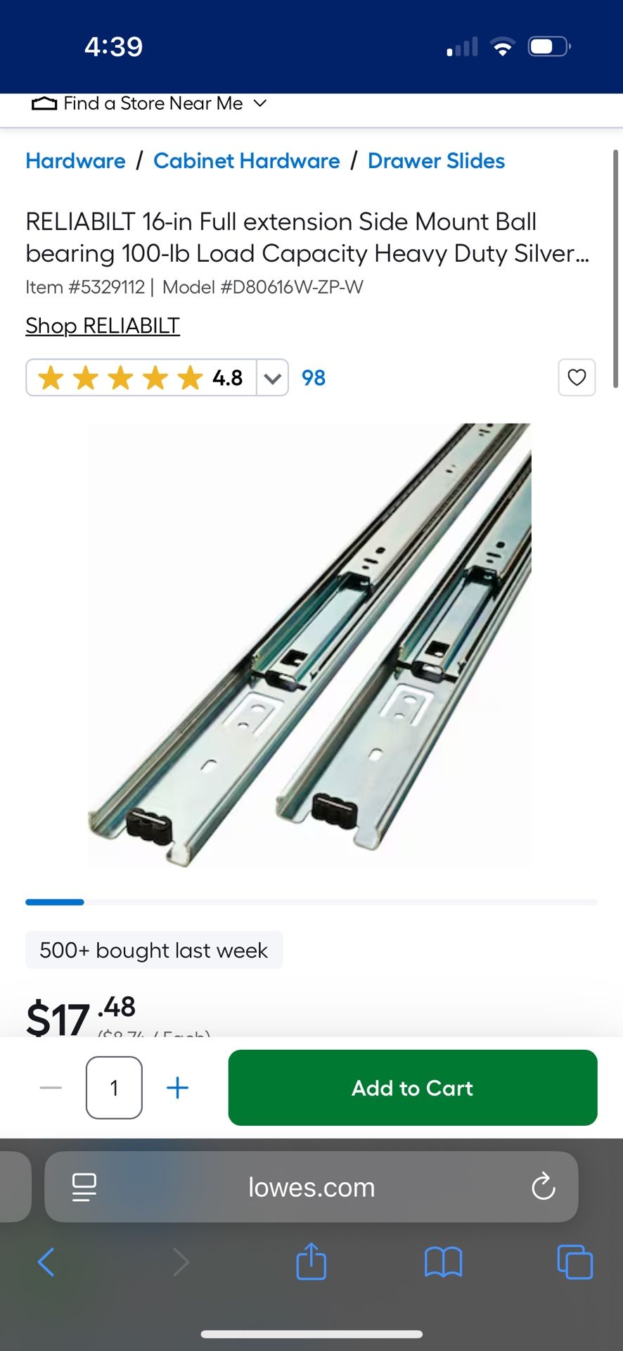 Drawer Sliders