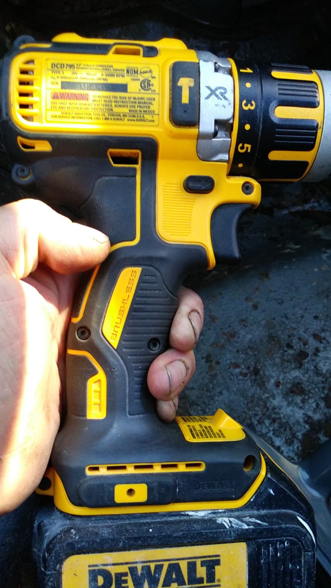 Very little use Dewalt 20 volt XR drill and 20 volt lithium ion exercise battery I want $60