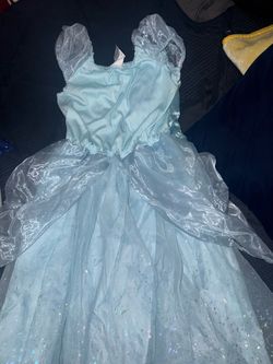 Girls Light Blue Princess Costume Dress Cinderella