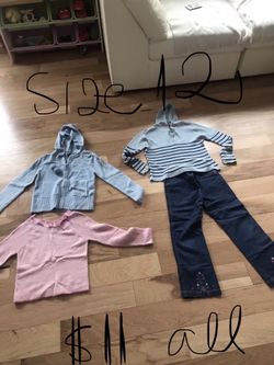 Size 12 girls all 4 for $11