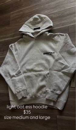 light oat essentials hoodie