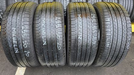 4 USED TIRES 255/50R20 MICHELIN LATITUDE TOUR HP w/80% Thread All 4 Installed $280 ($70 each)