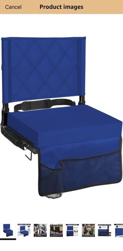 Stadium Seats for Bleachers with Back Support, Bleacher Seats with Backs and Cushion Wide