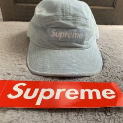 Supreme Light Blue Fine Wale Corduroy  Cap
