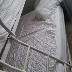 Bunk Bed With Like New Mattresses Full And Twin