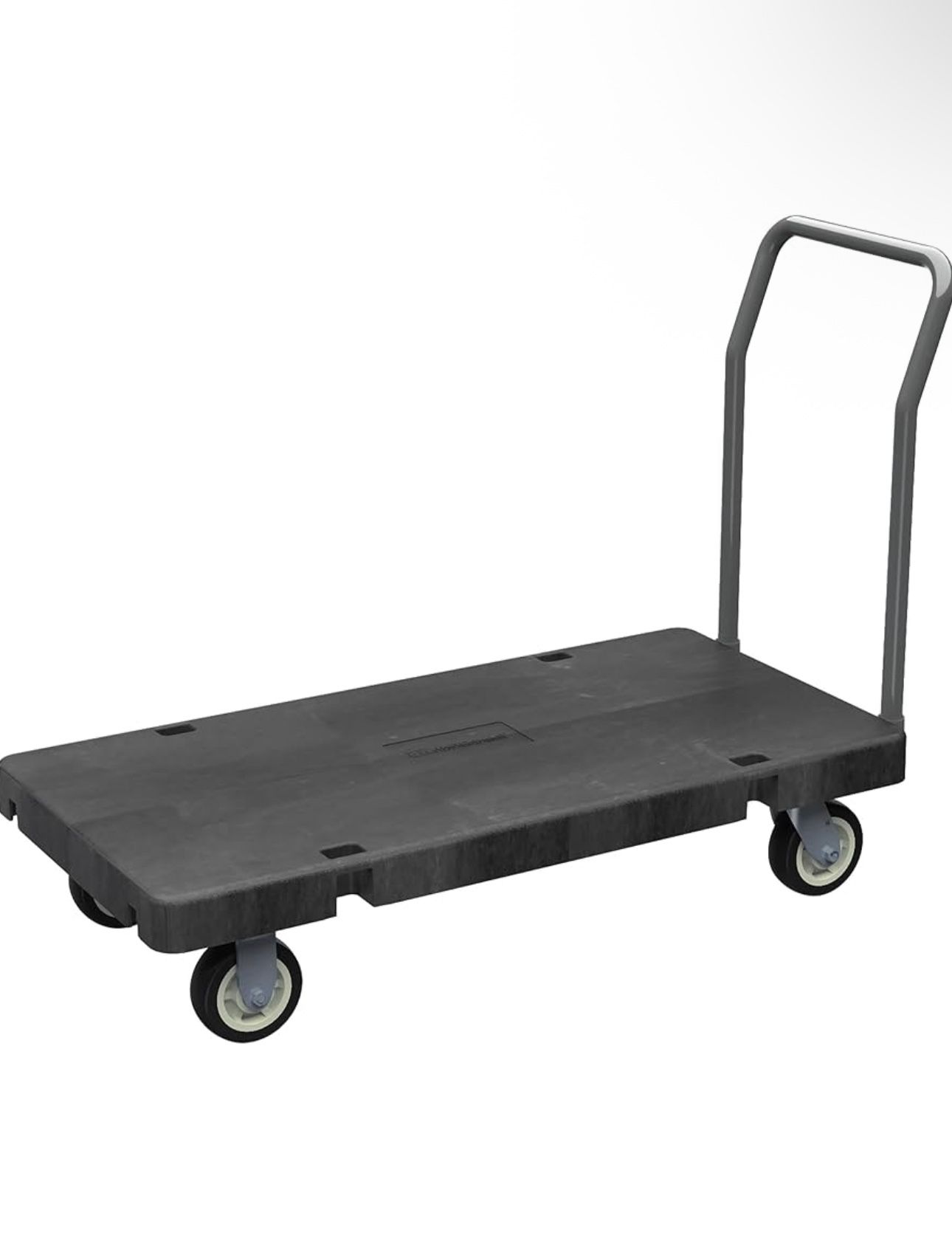 Akro-Mils Versa/Deck Push Dolly Cart with Wheels, Reinforced Plastic Platform Hand Truck retail $665